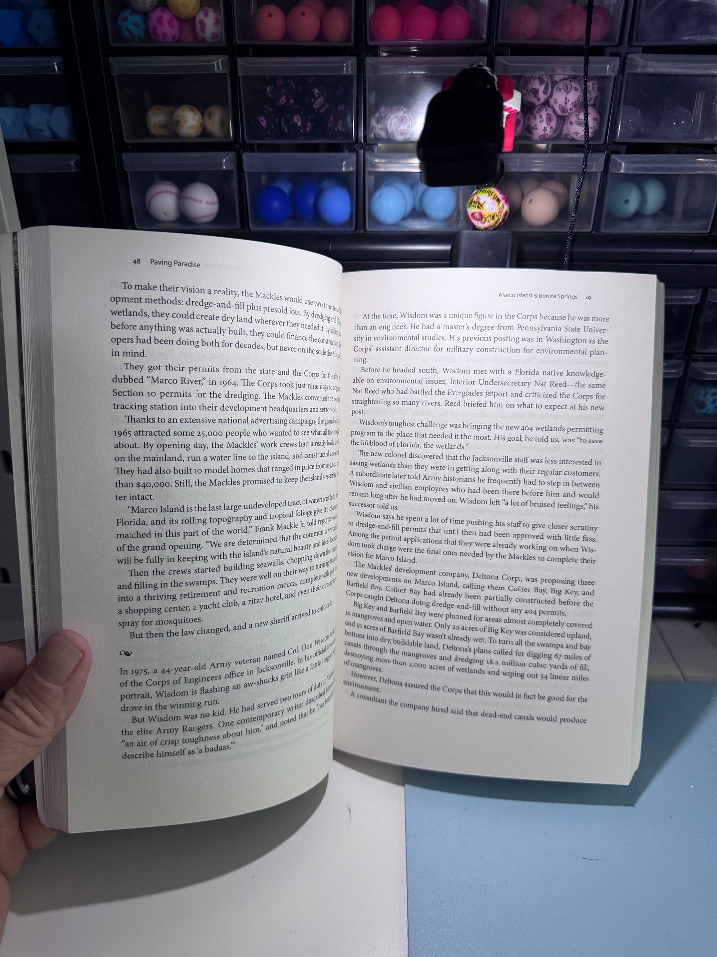 Rechargeable Beaded Book Light (Live Claim)