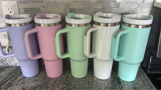 40oz Stainless Tumbler with Handle